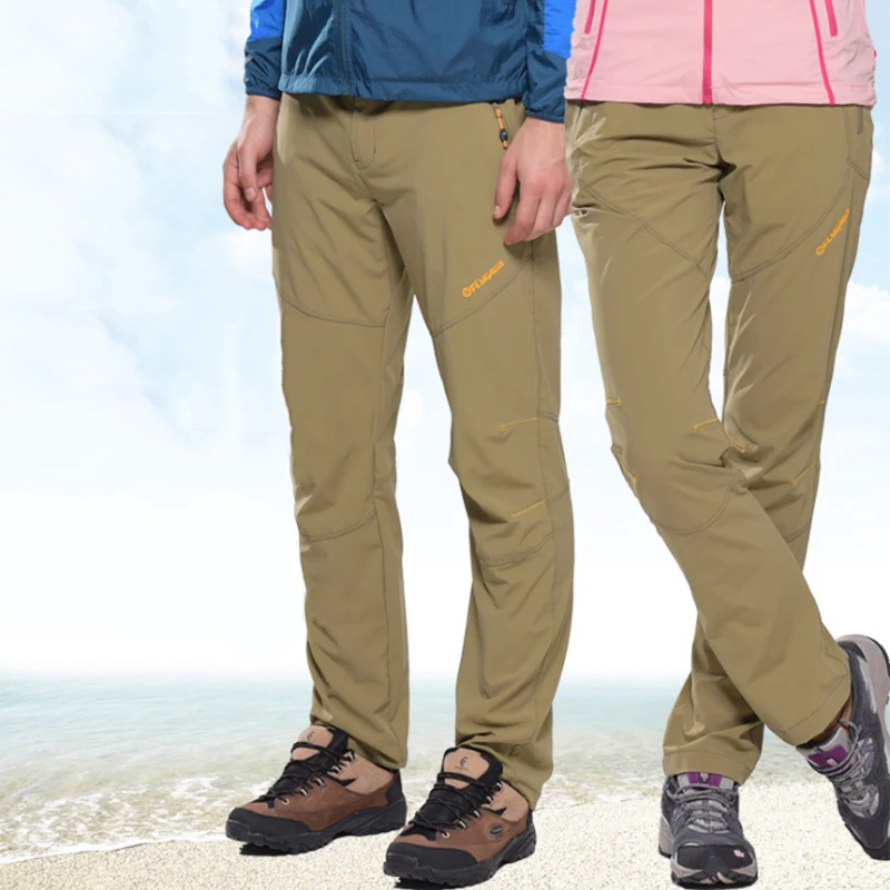 Saguaro 2018 nueva delgada monocapa Pantalones de senderismo Verano de secado rápido deportes Pantalones para hombres mujeres Super stretch Trekking al aire libre Pantalones