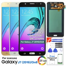 Супер Amoed ЖК-дисплей для samsung Galaxy J7 J710F J710M ЖК-дисплей Замена ЖК-экрана для samsung J710 ЖК-дисплей