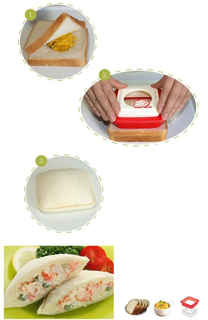 Карманная форма для сэндвича, сделай сам, бэнто, шарики, тост, детский торт, хлебопечка, инструмент для приготовления пищи, кухонные принадлежности, аксессуары для суши