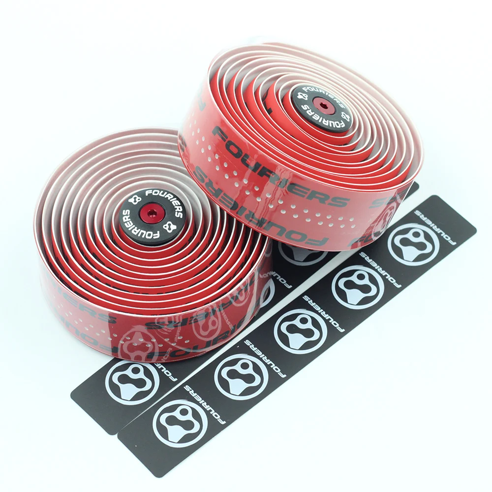 

Fouriers Road Bike Handlebar Tape Bicycle Cycling Handle Belt Material PU leather anti-skid wear-resistant and sweat-absorbing