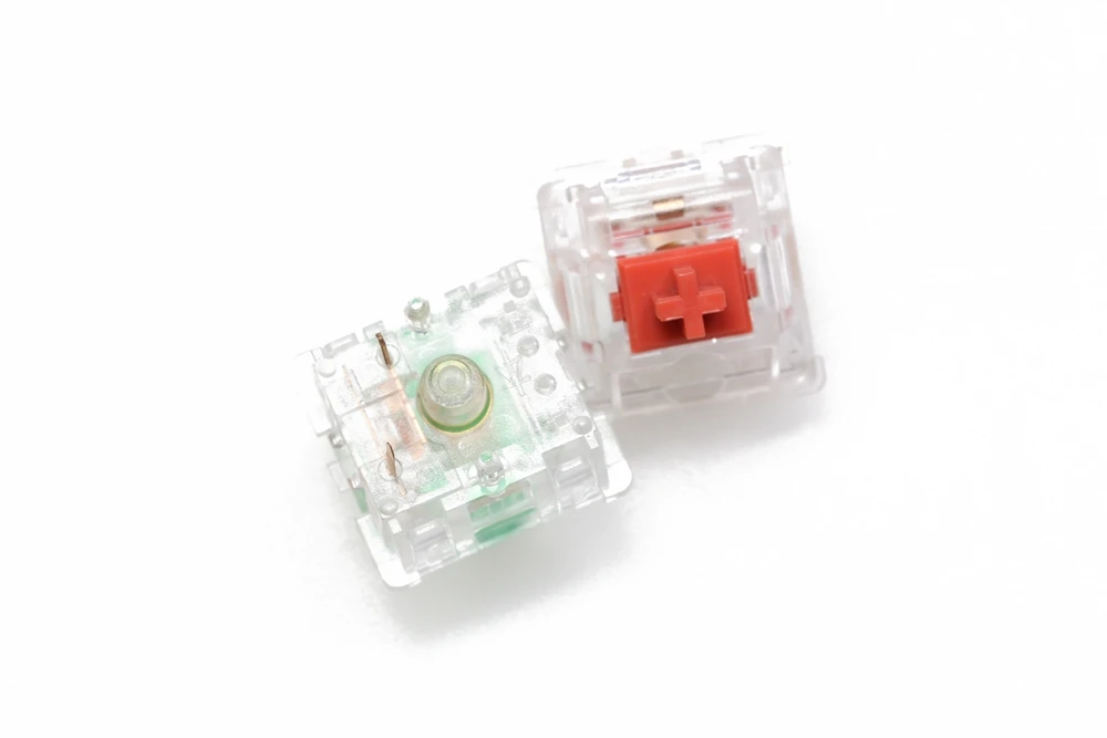 Everglide-switch com Caixa Transparente para Teclado Mecânico Sakura Rosa Jade Verde Coral Vermelho Âmbar Oran mx Stem 5pin - Imagem 3