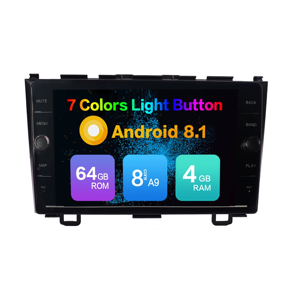 

Octa Core ROM 64GB Android 8.1 Car DVD GPS Navigation Player Deckless Car Stereo For Honda CRV 2007-2011 Radio Headunit Device