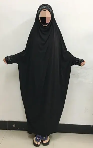 Стразы, юбка, одежда, большой размер, хиджаб, химмар, длинные, с рукавами, свободный размер