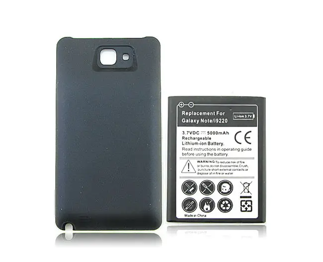 

For Samsung Phone Replacement 5000mah Extended Backup Thicker Battery +Back Cover For Samsung Galaxy Note i9220 N7000 Batteria