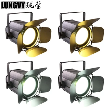 

Free Shipping 4pcs/lot New 200W COB Warm White&Cold White DMX512 Stage DJ Lighting Effect