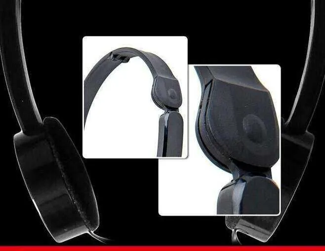 Foldable Wired Headphones Lighter Headset Portable 3.5mm Earphone With Wire Control Microphone  For MP3 MP4 Computer  (3)