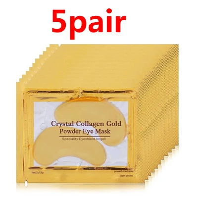 5pair style 8 24K Золотая Сыворотка для лица, маска для глаз, патчи под глазами, темные круги, отечность, против старения, коллаген, маска для глаз, подушечки для глаз - Цвет: 5pair style 8