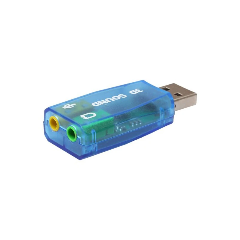 Аудиоадаптер Mokingtop 2018 Новое поступление 3D Звуковая карта 5 1 USB на 3 мм микрофон