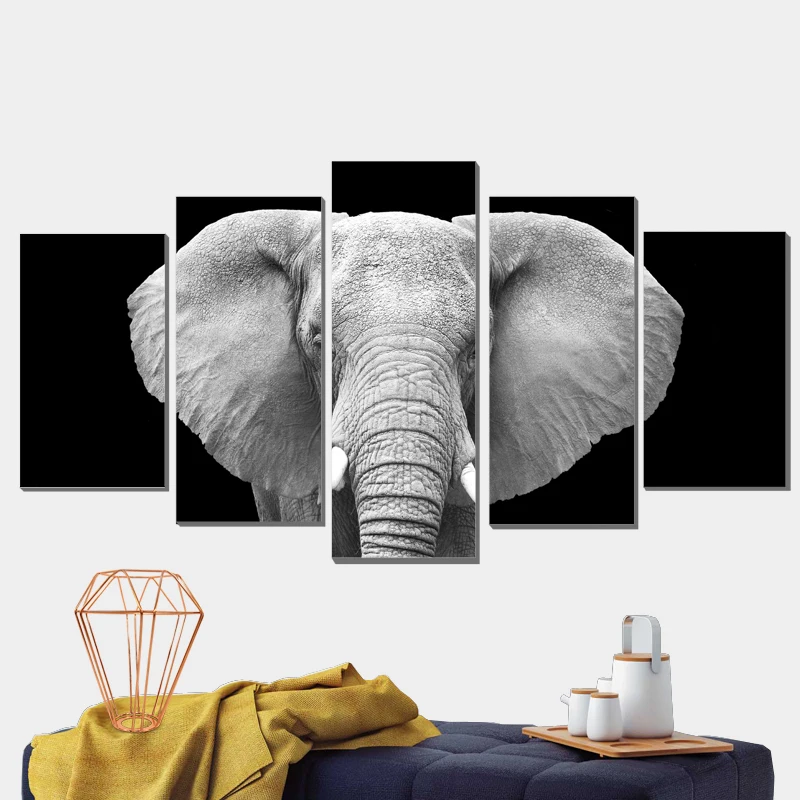 

Elephant Oil Painting Elephant Drawing Canvas Poster Painting Canvas Anime Poster Animal Print Photo Print Modular Pictures Pop
