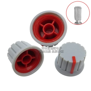 

10pcs Two-color potentiometer cap Encoder Band switch Plastic Knob cap 24MM*15MM Flower handle hole 6MM