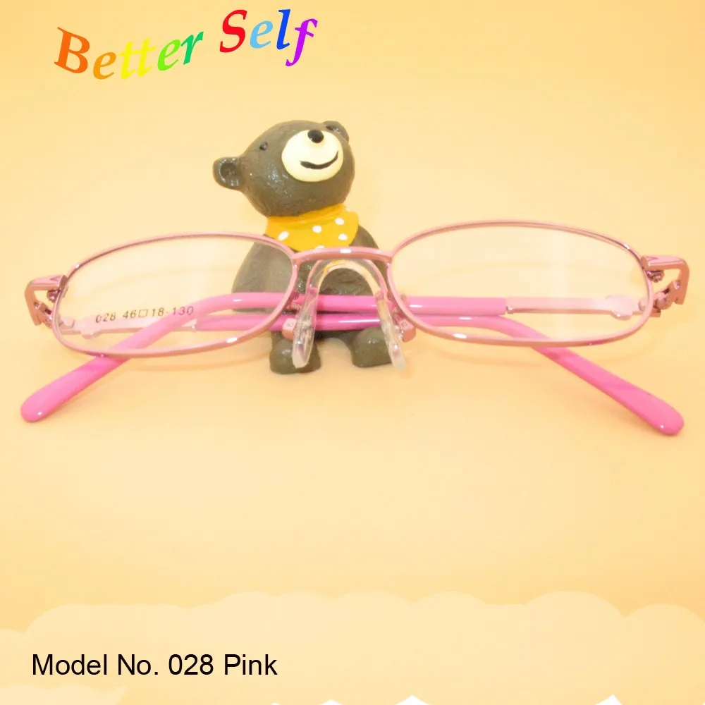Детские очки овальные очки оправа металлические очки могут сделать очки с диоптриями при близорукости беттер Селф F028