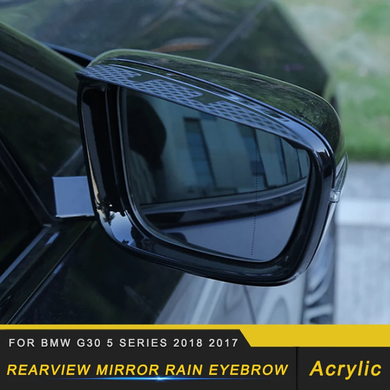 

Auto Car Rearview mirror rain eyebrow accessories For BMW G30 5 series 2018