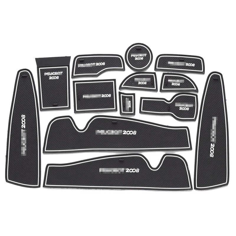 Car-cup-mat-gate-slot-pad-door-carpets-Interior-decoration-for-Peugeot-307-Accessories-For-Peugeot (1)