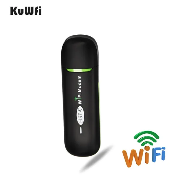 Kuwfi 7.2Mbps USB Router Wifi Không Dây Mini USB Modem Wifi & Router Với Khe Gắn Sim xe Buýt Hoặc Xe Ô Tô