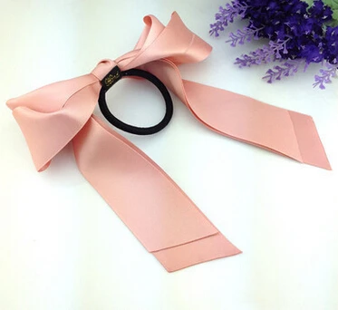 Новое поступление модные крупной вязки лук аксессуары для волос Ободки для девочек прекрасный резинки в Корейском стиле волос веревки милая повязка - Цвет: pink