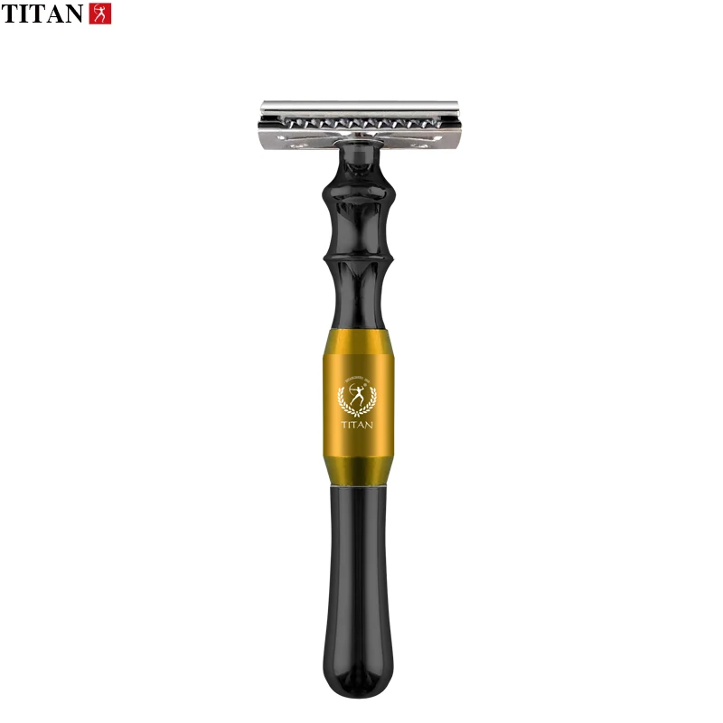 Navalha de Segurança Alça de Metal Grátis de Alta Navalha de Barbear Lâmina de Barbear Titan Frete Qualidade Substituível 8 Lâmina de barbear
