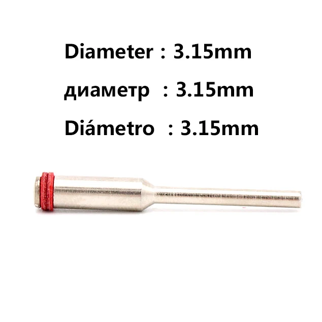 Режущие диски вращающиеся инструменты Режущий диск оправки стержень для Dremel Аксессуары для инструментов Dremel диски 16/18/22/25/32 мм - Цвет: 3.15mm Mandrel