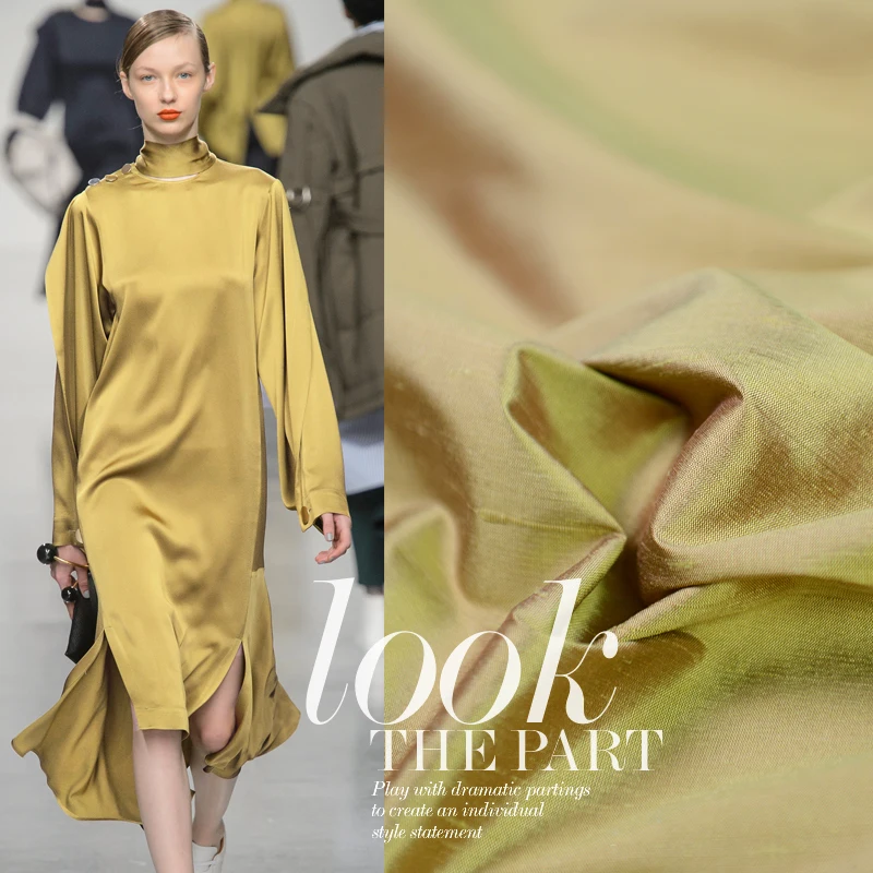 Низкая шелковая Линия компании Подгонянные высокого класса чистый шелк 22 метра тайская шелковая пряжа окрашенная ткань doupion тканевая полоса танец свадьба