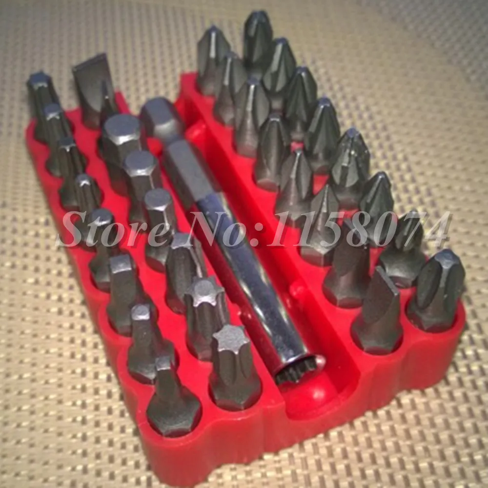 Security Bit Set Tamper-Proof Bit Security Screw + Magnetic Extension Bit Holder