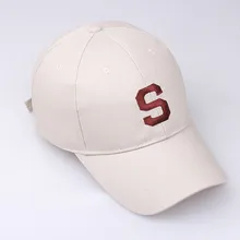Мужская и Женская Бейсболка с тем же абзацем, модная однотонная бейсболка с вышивкой буквой S, Кепка от солнца, уличная хип-хоп кепка