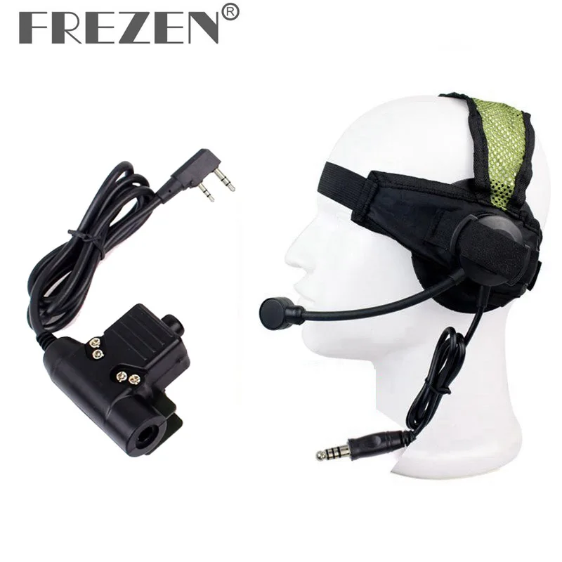 HD02 Z тактическая беспроводная гарнитура Bowman Elite II с U94 PTT для рации Kenwood Baofeng UV 5R