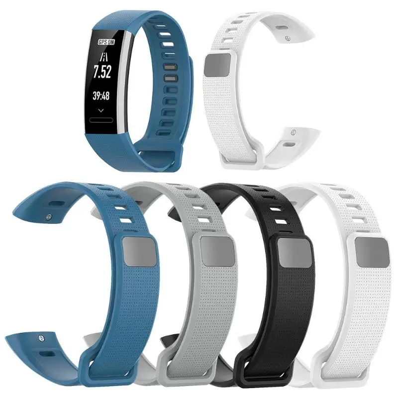 Мягкий силиконовый регулируемый браслет ремешок для часов сменный Huawei Band 2/Band 2