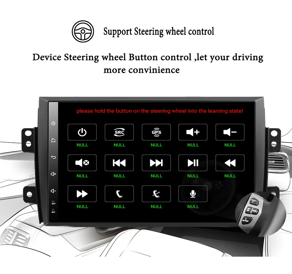 Discount 9" 2 din 1024*600 Android 9.1 Car Radio dvd for Suzuki SX4 2006-2013 gps navigation video audio Carplay Multimedia player stereo 10