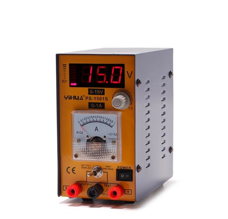 

Good Technique YH-1501S 0-15V,0-1A Adjustable Dc Power Supply Mini Mobile Phone Repair DC Regulated Power Supply