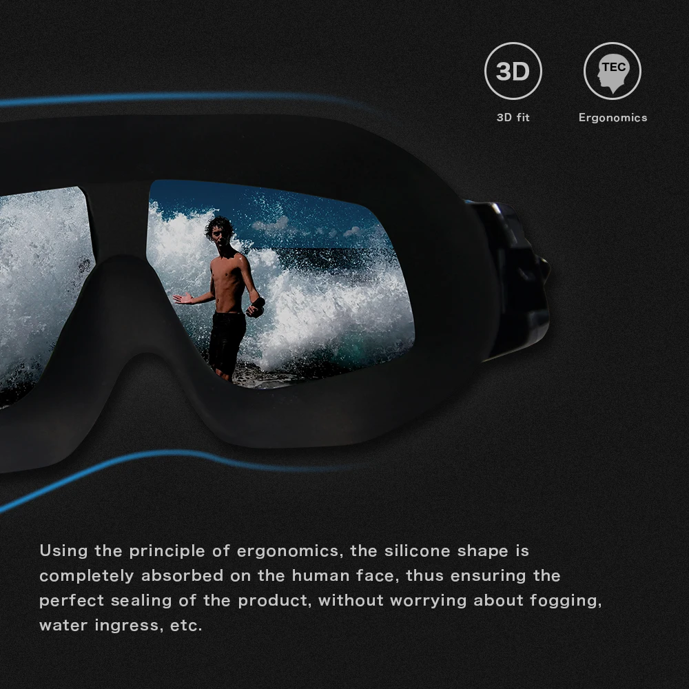 DMAR электропласт плавательные очки противотуманные плавательные очки для дайвинга Профессиональные Водонепроницаемые силиконовые очки