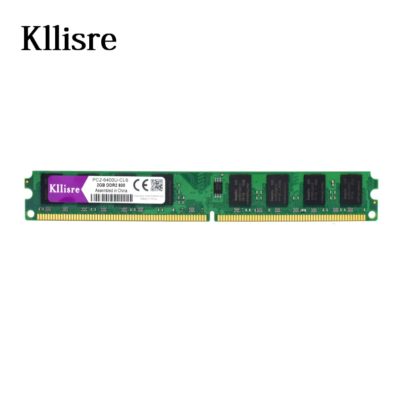  Kllisre DDR2 2GB 800 memory for Desktop RAM non-ECC (INTEL & AMD) System High Compatible 