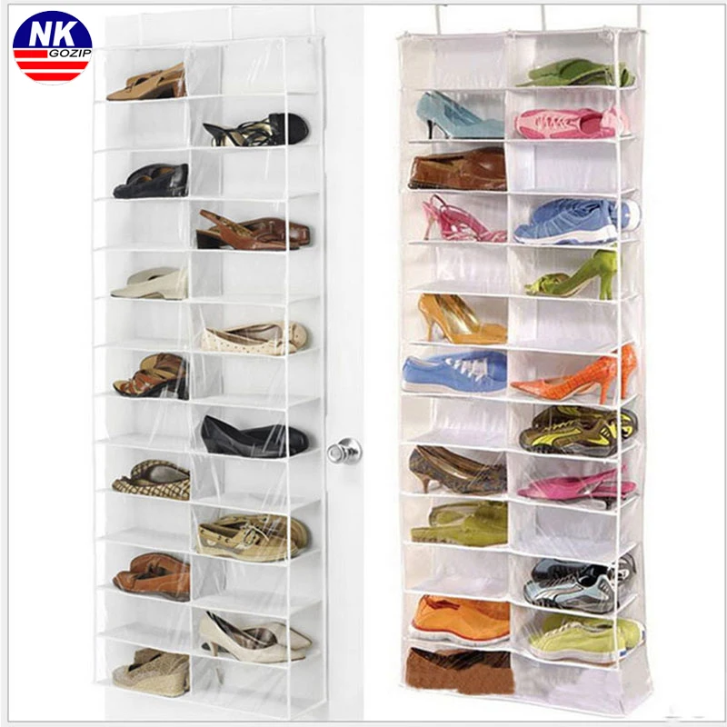 

Over the Door Hanging Shoe Organizer Storage Holder Sorter For 26 Pairs Shoes Rack Hanger Storage Organizer Free Shipping