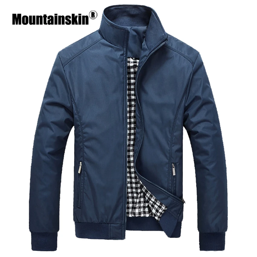 

Mountainskin Autumn Coats Men's Jackets 5XL Casual Solid Men's Outerwears Slim Fit Male Bomber Jackets Brand Clothing SA316