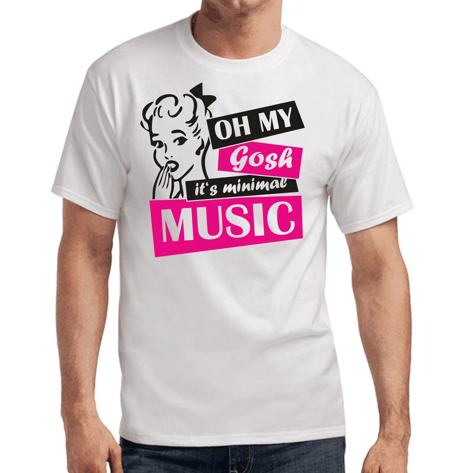 Oh my Gosh it's Минимальная музыка | Клуб Техно Дом S-3XL футболка Мужская одежда
