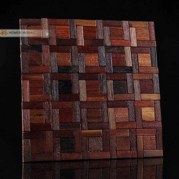shipping free!! Natural wood mosaic tile, wood wall tiles, kitchen