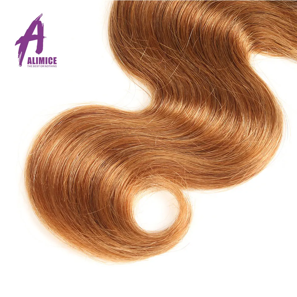 Alimice Ombre индийские волосы Средства ухода за кожей волна 3 пучки волос T1B/4/30