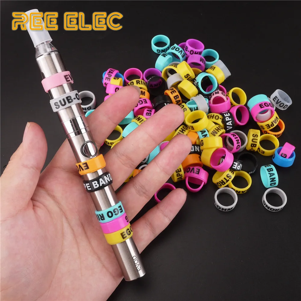 REE ELEC 14mm*7mm Vape Pen Protection Band Decoration Silicon Rubber