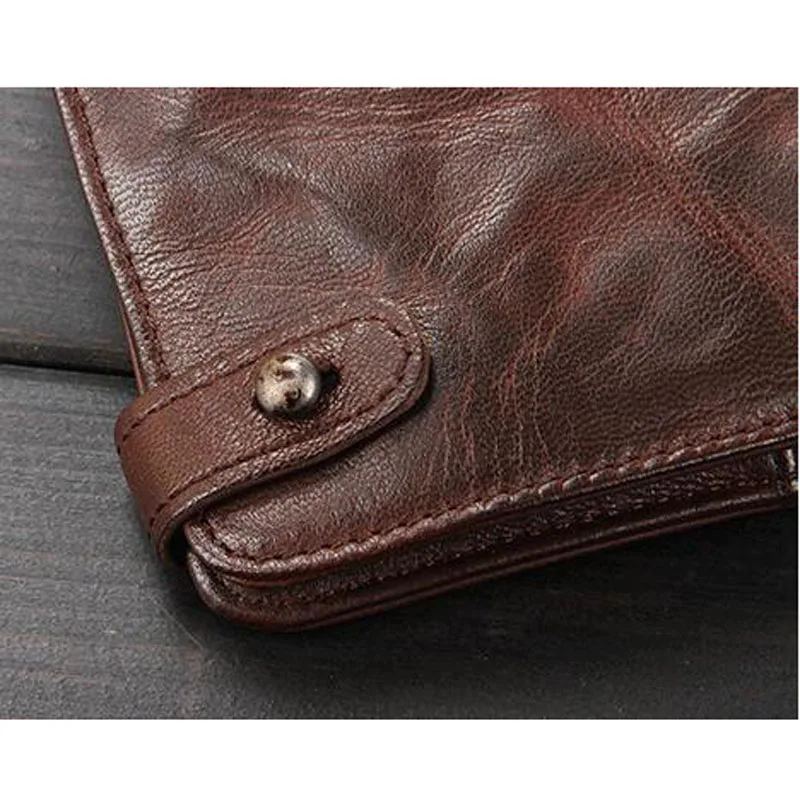 Brieftasche Schicht Falten 1 Geldbörse Männer Bjyl Schaffell Benutzerdefinierte Handgemachte Die Hand Von Langen 2 Leder Abschnitt Vintage Erste FX85qw8