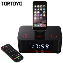 A8 Touch Alarm Charger Dock Station Stereo Wireless Bluetooth Speaker with NFC FM Radio for iPhone 5 6 6s 7 Plus Android Phone
