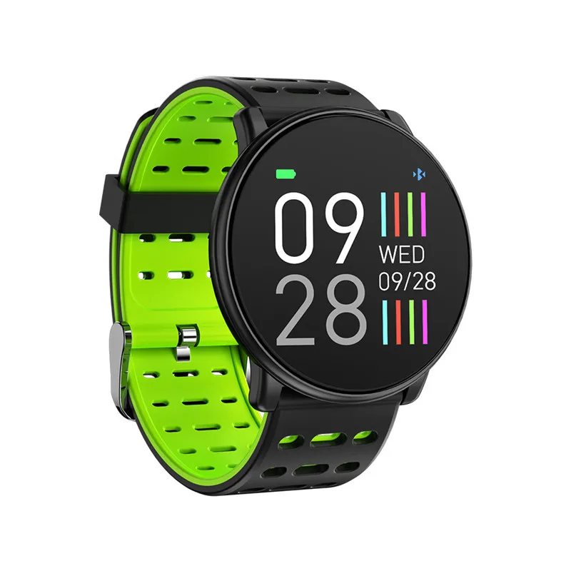 Q88 1,33 умные часы с поддержкой Bluetooth для занятий спортом Для мужчин Для женщин Водонепроницаемый смарт-часов на тонкопленочных транзисторах на тонкоплёночных транзисторах Цвет Экран для IOS и Android для xiaomi - Цвет: Зеленый