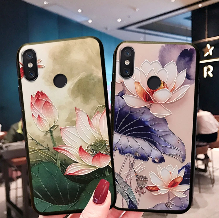 3D рельефный чехол для iPhone X 7 Plus 8 6 6S 5 5S SE Xs Max XR чехлы Xiaomi Mi A1 A2 Redmi Pro S2 5A 4A 6A Note 4X 3
