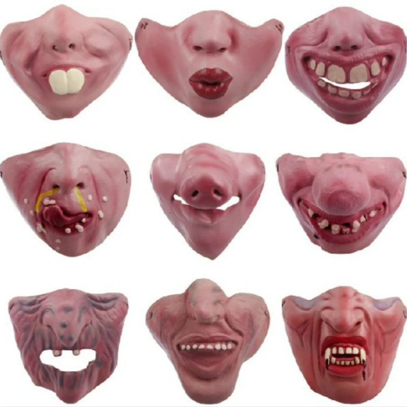 

Funny Expression Bulbous Nose Anime Cosplay for Half Face Emoji Mask Vestidos Costume for Adult in Halloween Carnival Party