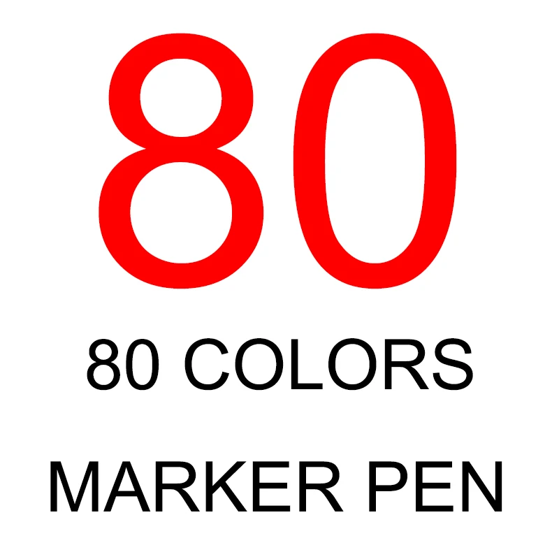 

TouchFive hot selling comics Art Marker Pens 80 color Oily Double Headed Permanent color marker set drawing pen