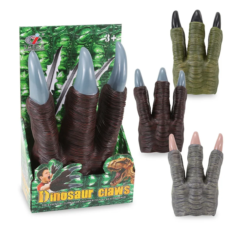 

Plastic Tyrannosaurus Rex Dinosau Gloves Dinosaur Model Toy Kids Boy Gift