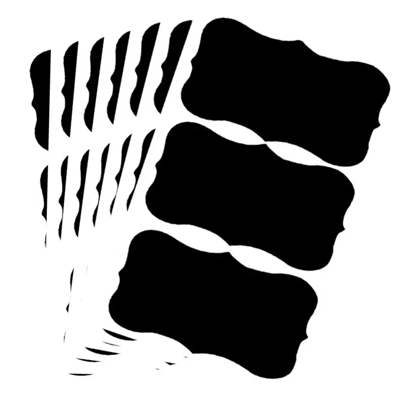 

Chalkboard label Rectangle Chalkboard sticke Reuasable Blackboard Stickers for the Kitchen Pantry Wine Glasses decoration
