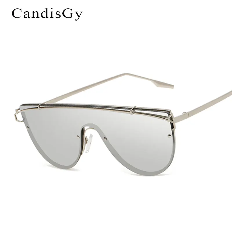 

2019 New Fashion Big Size Flat Top Sunglasses Mirror Women Men Brand Designer Lady Female Sun glasses UV400 Large