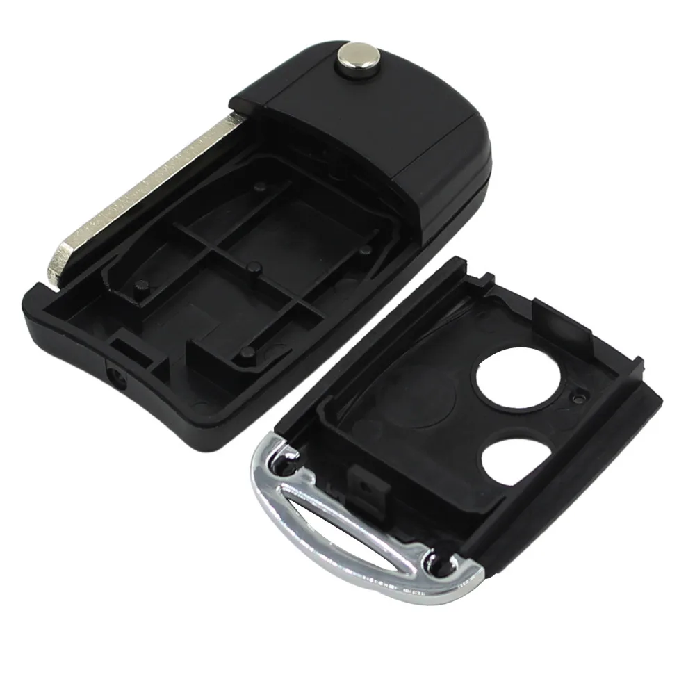 KEYYOU пульт дистанционного управления 2 кнопки флип складной ключ оболочки чехол для Honda CRV Accord Civic Fit 2B