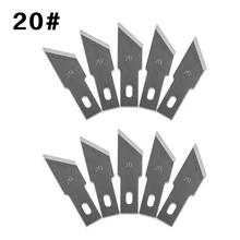 10 Pcs One Lot 20# Wood Carving Knife Blade Replacement Surgical Scalpel Blade