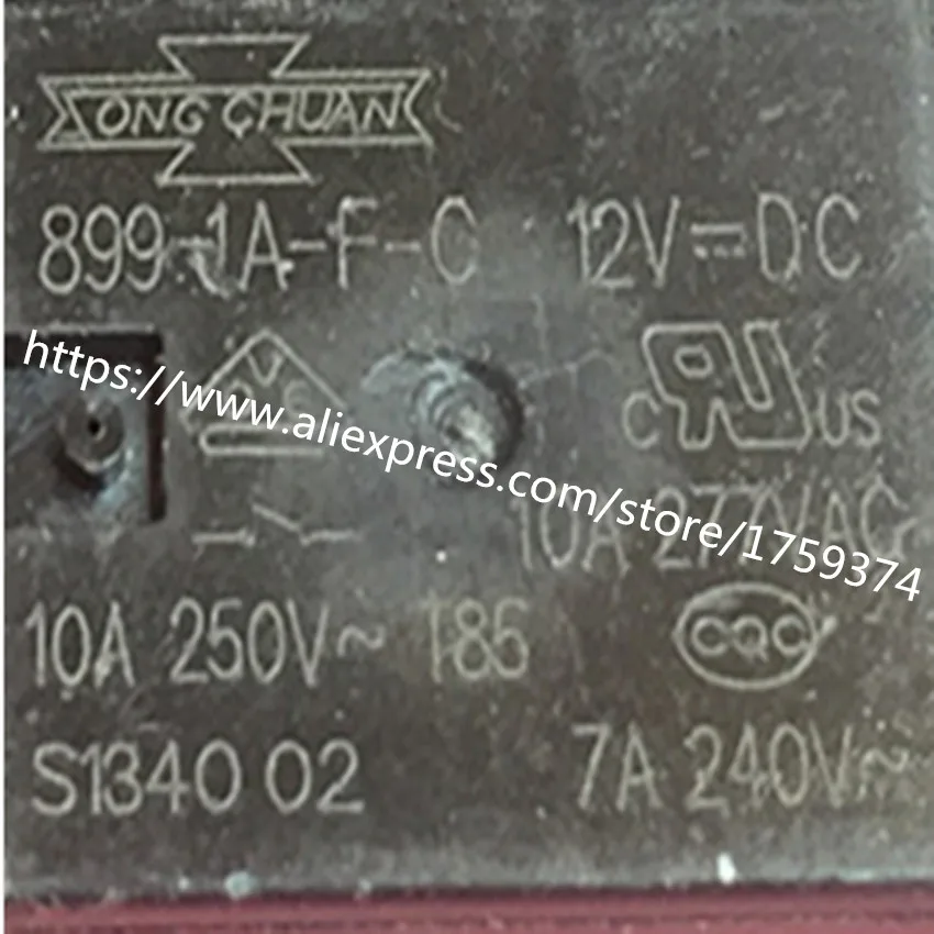 

wholesale 100pcs/lot 899-1A-F-C-12VDC 10A 4feet relay