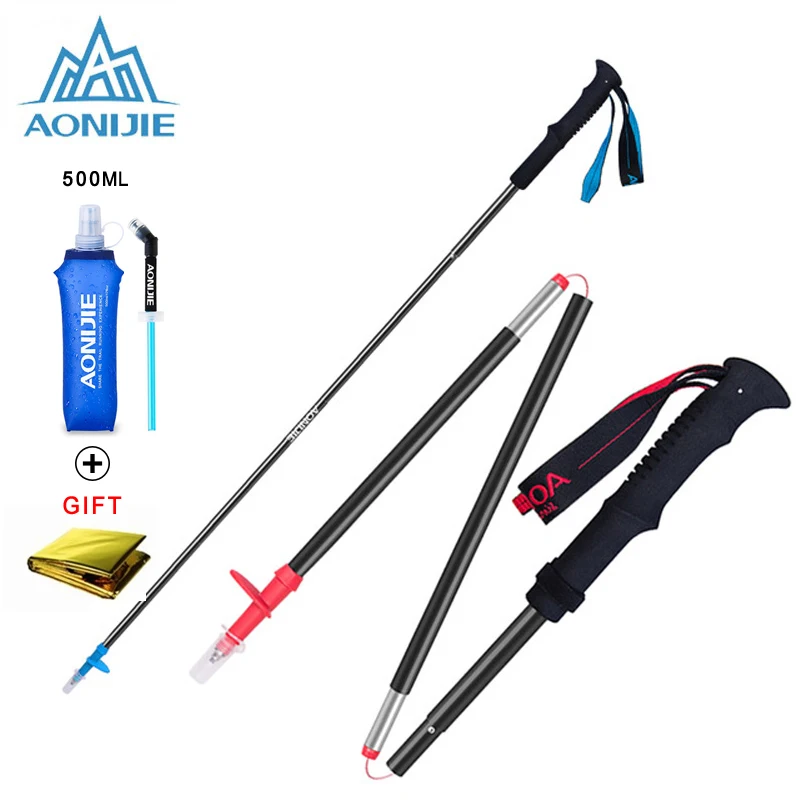 

1 Piece AONIJIE Tri-fold Folding Ultralight Quick Lock Trekking Poles Hiking Pole Walking Running Stick Aluminium Alloy