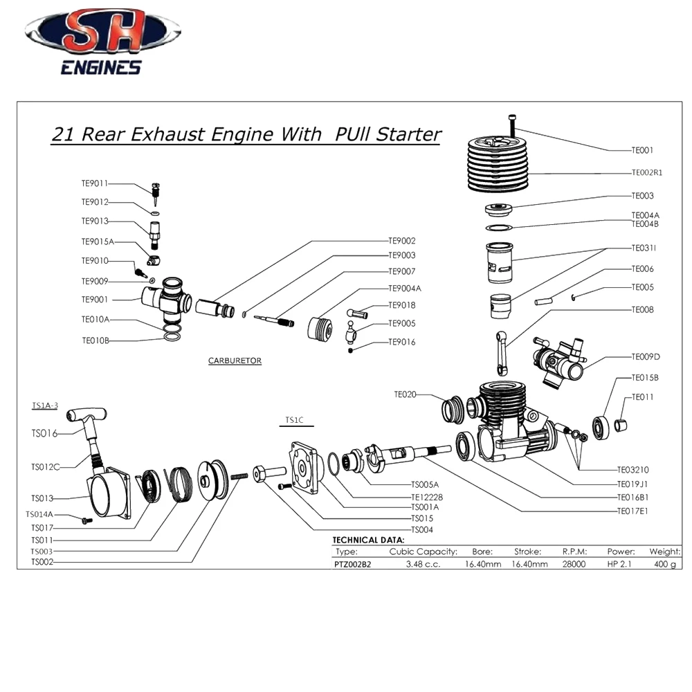 1 шт. 83012 SH21 SH 21 1/8 нитро гоночный двигатель SH21 двигатель 3,48 cc m21-p3 HSP 1/8 метанол-супер мощность